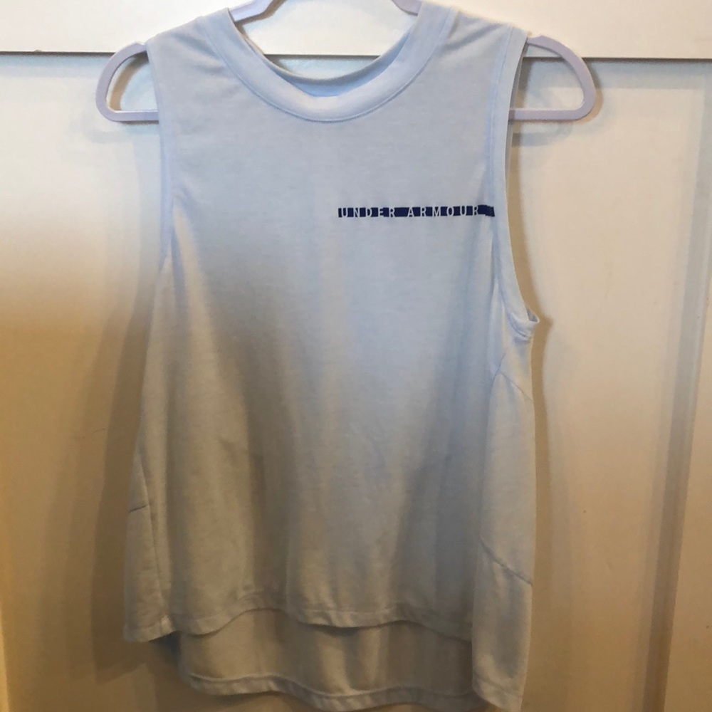 Light Blue Under Armour high/low tank